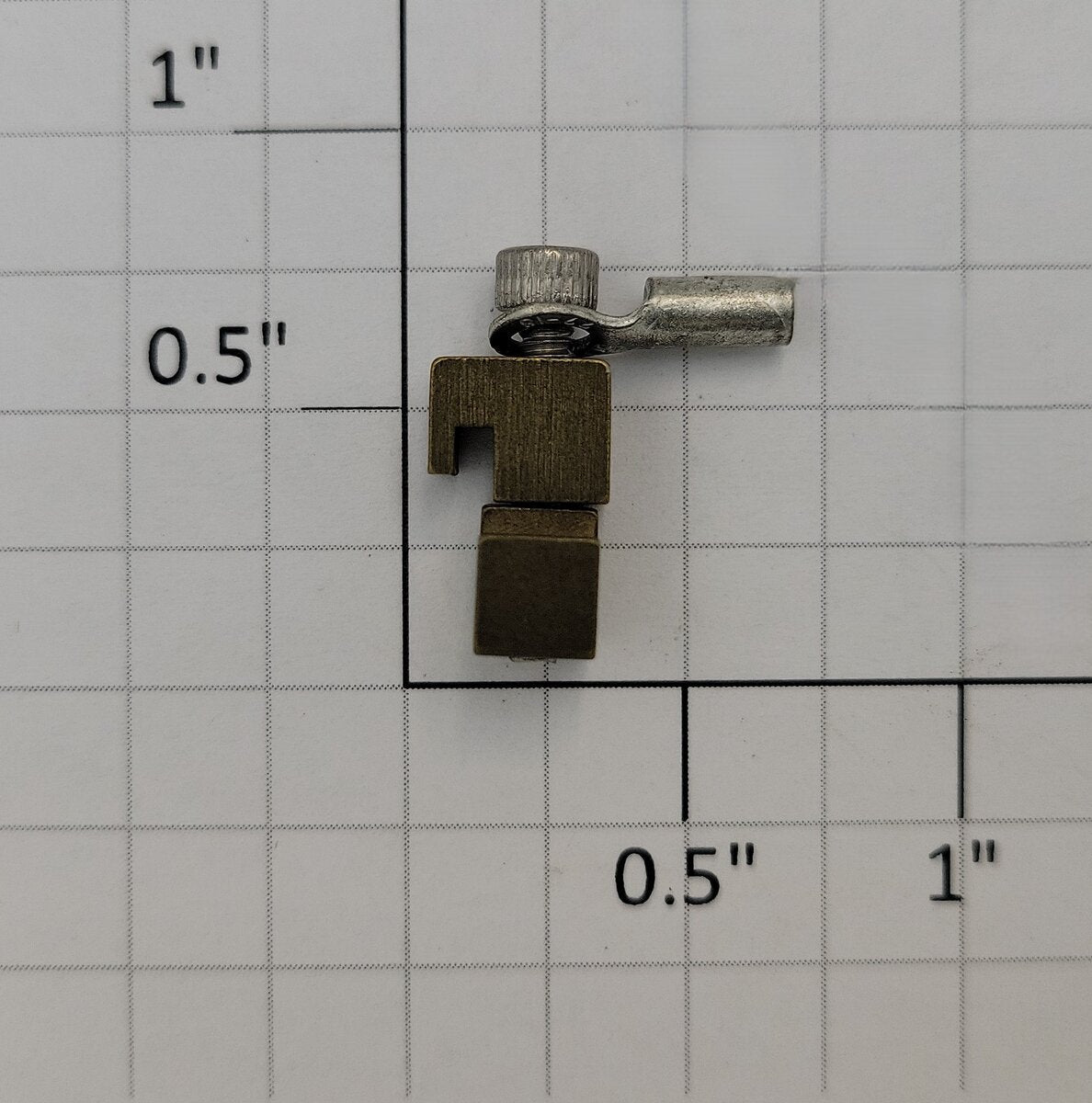 Split Jaw 40112 G Scale B-332-OJPSC Brass Power Rail Connector