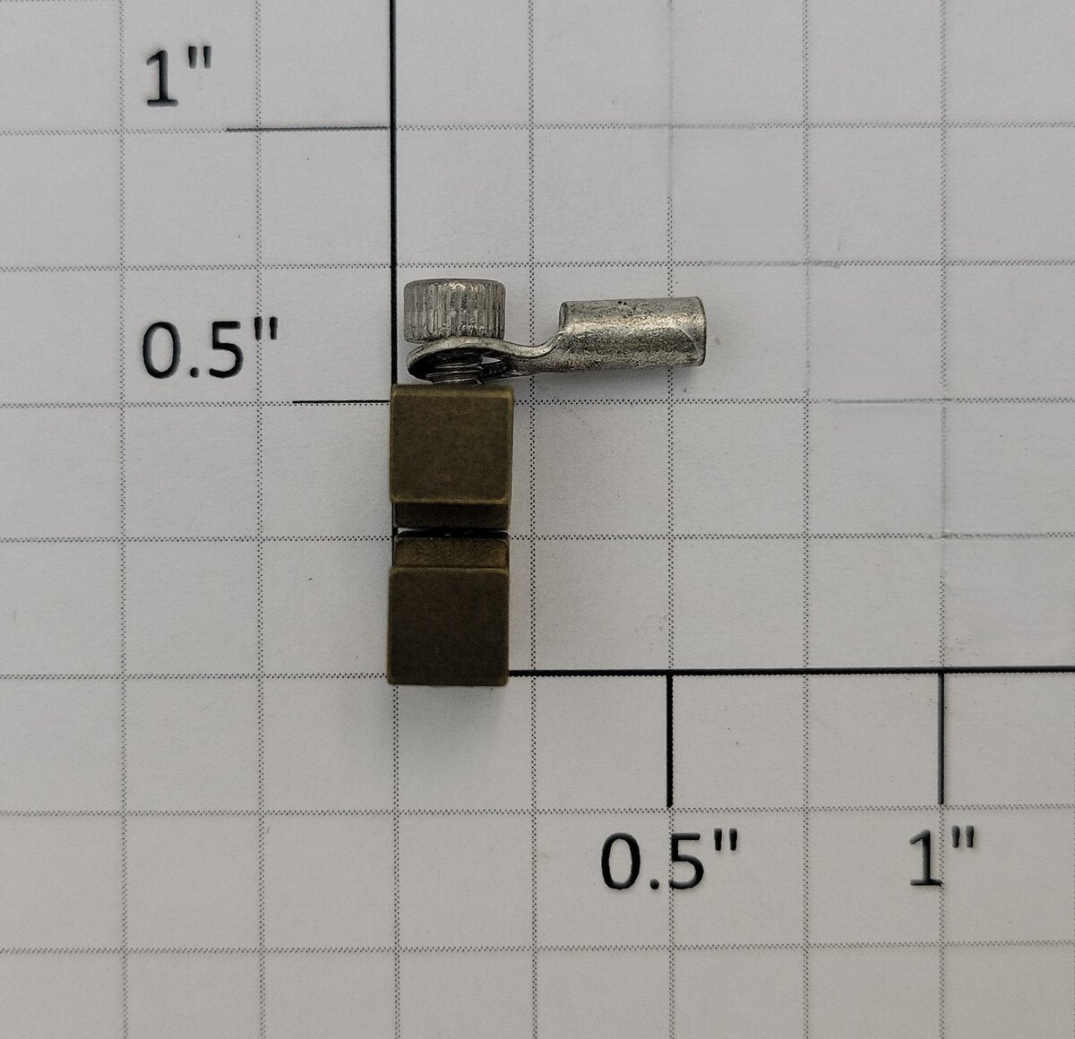 Split Jaw 40112 G Scale B-332-OJPSC Brass Power Rail Connector