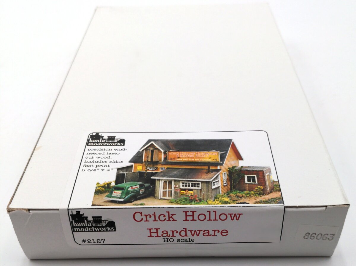 Banta Model Works 2127 HO Crick Hollow Hardware & Miners Supply