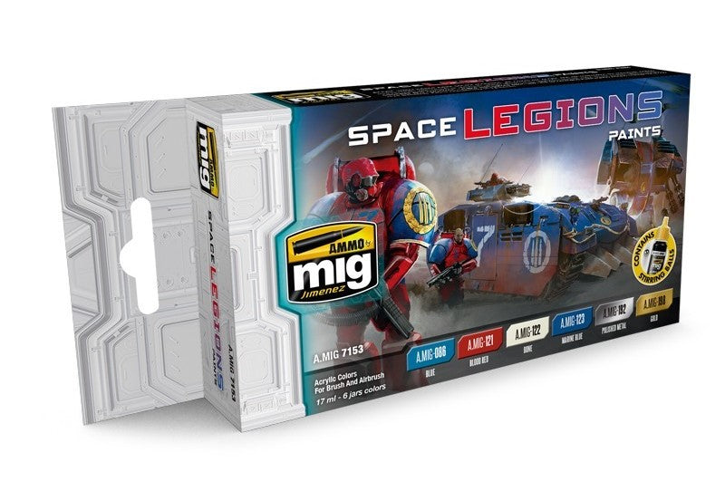 Mig Jimenez 7153 Space Legions Acrylic Paints (Set of 6)