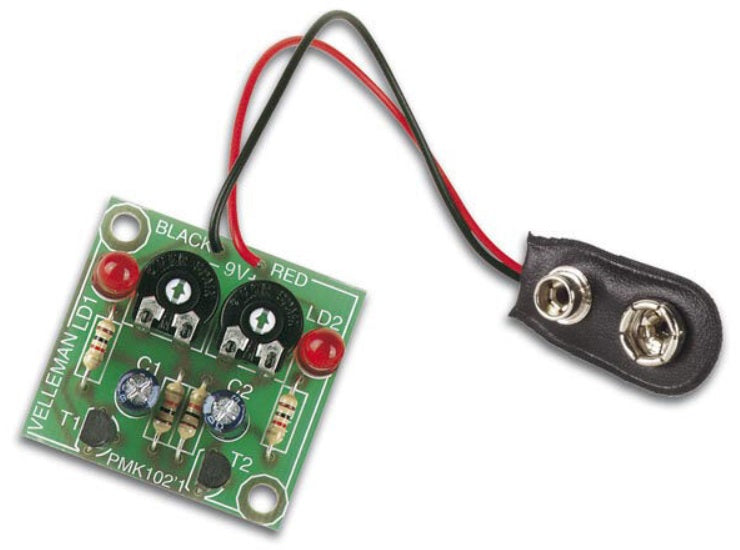 Velleman MK102 Flashing LED ca. 8mA Adjustable Flashing Speed Mini Kit