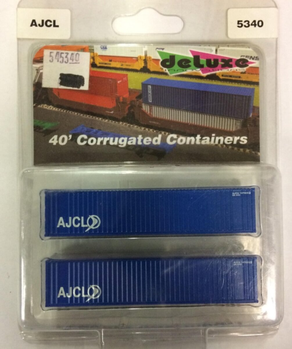 Deluxe Innovations 5340 N Scale AJCL 40' Corrugated Containers (Pack of 2)