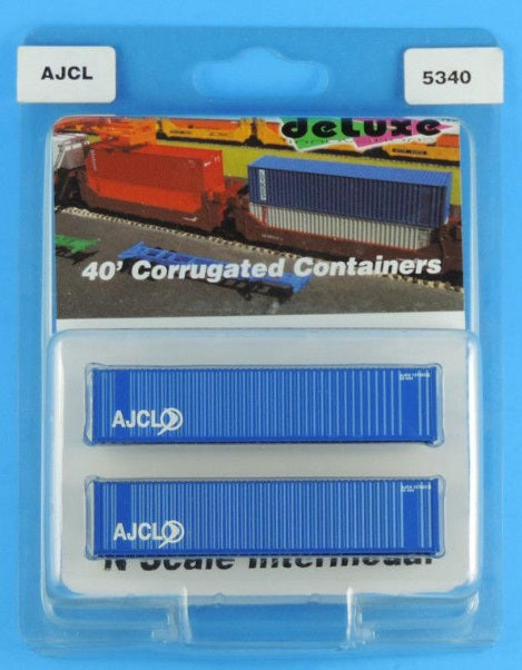Deluxe Innovations 5340 N Scale AJCL 40' Corrugated Containers (Pack of 2)