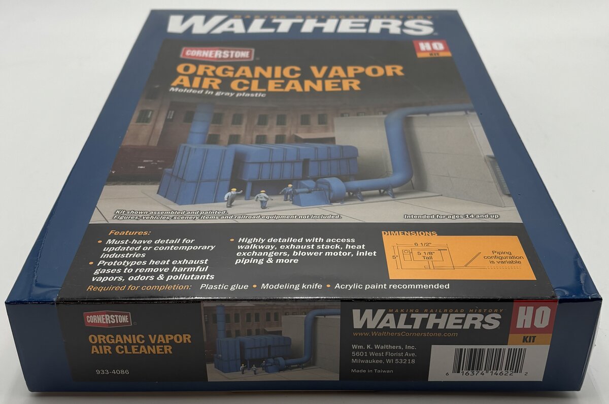 Walthers 933-4086 HO Modern Industrial Organic Vapor Air Cleaner