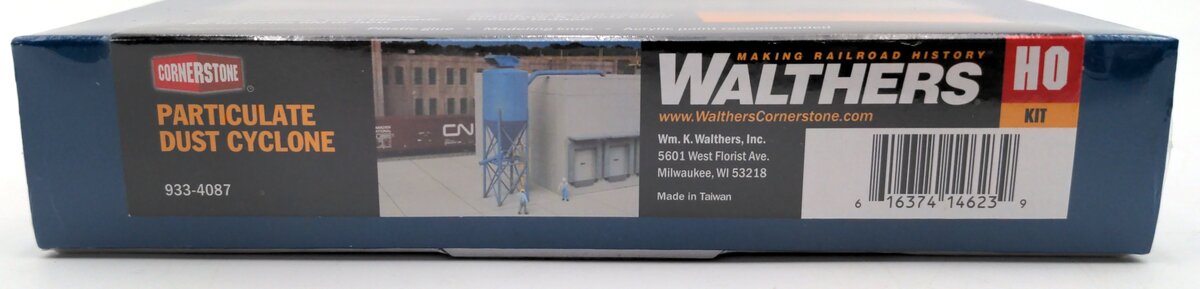 Walthers 933-4087 HO Modern Industrial Park Kit Particulate Dust Cyclone