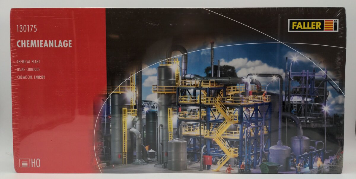 Faller 130175 HO Scale Chemical Plant Plastic Building Kit