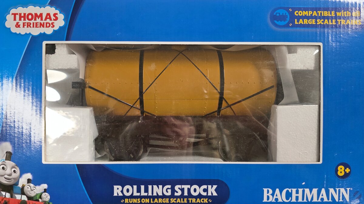 Bachmann 98022 G Scale Thomas & Friends Toffee Ready to Run Tank Car NIB
