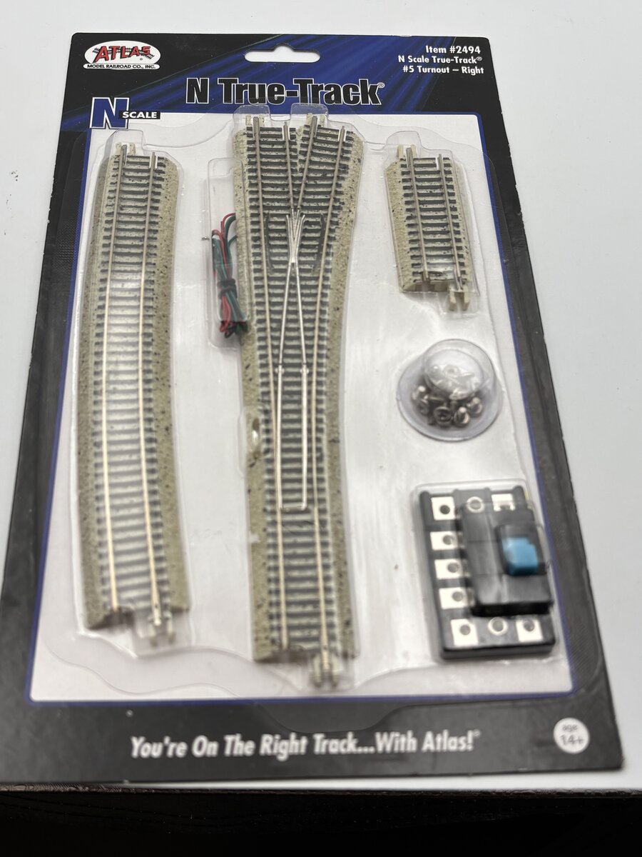 Atlas 2494 N True Track #5 Right Turnout Track