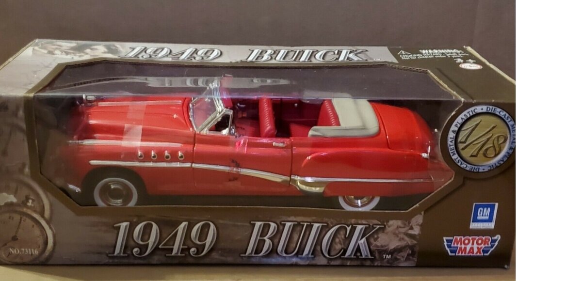 Motormax Toy USA 73116  Diecast  Red 1949 Buick Roadmaster 1:18 Scale