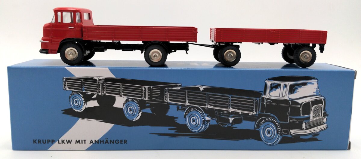 Marklin 18035 1:50 Scale Diecast Krupp Flatbed Truck & Trailer