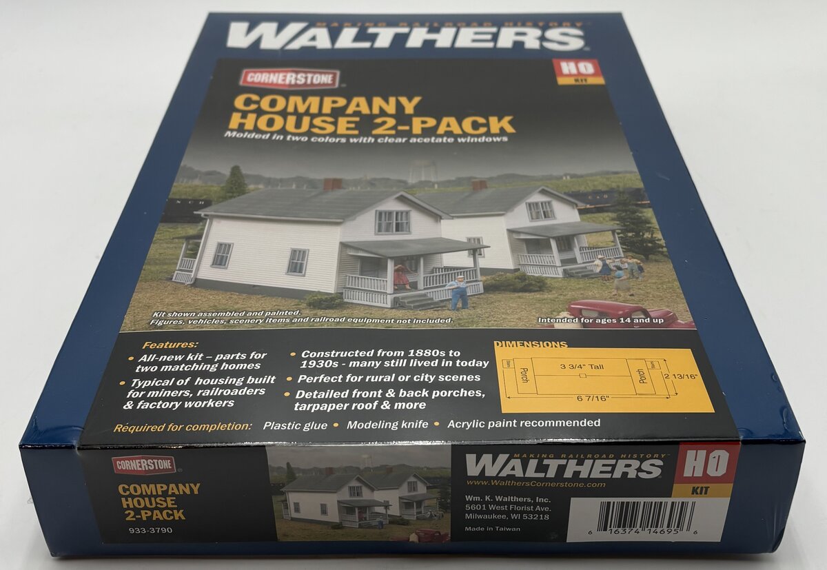 Walthers 933-3790 HO Company House Kit (Pack of 2)