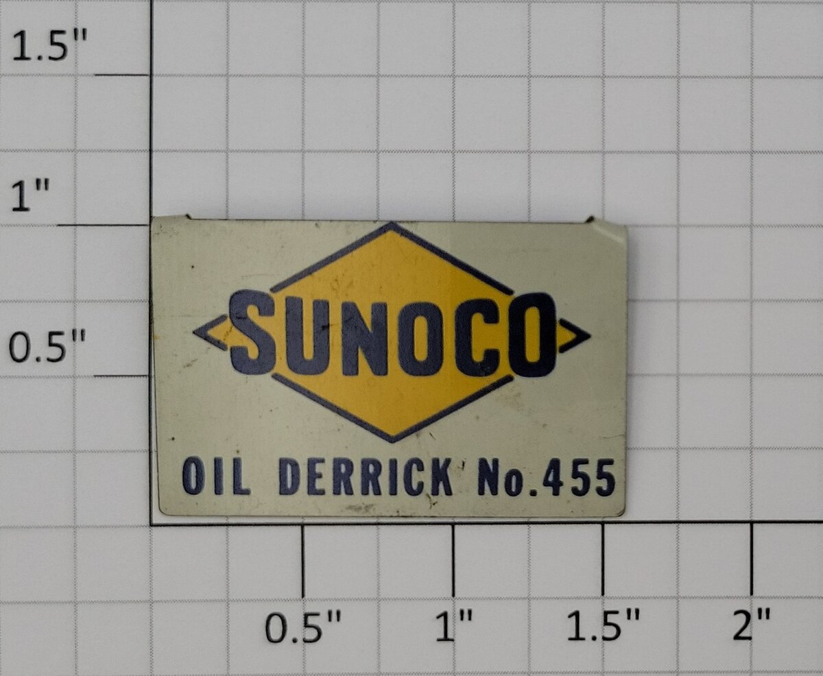 Lionel 455-53 Sunoco Oil Derrick Original Metal Sign