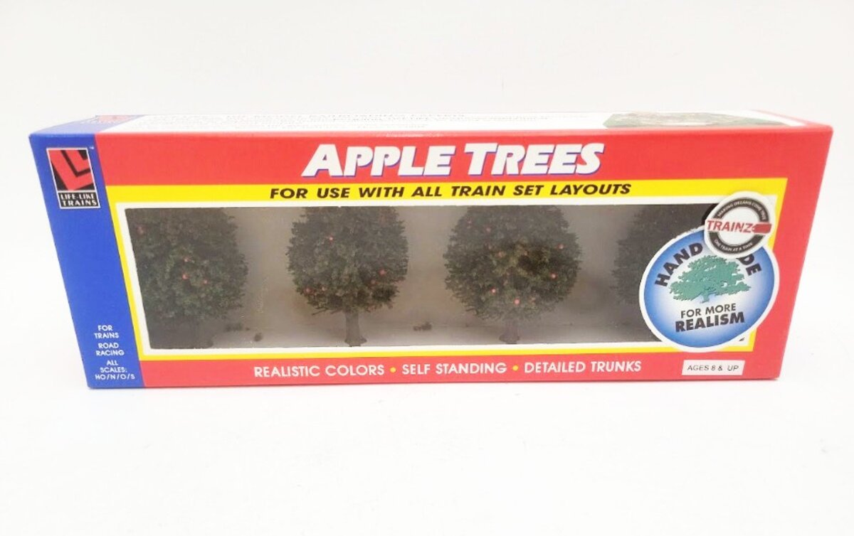 Life Like 1023 For All Scales Apple Trees Hand Made (Box of 4)