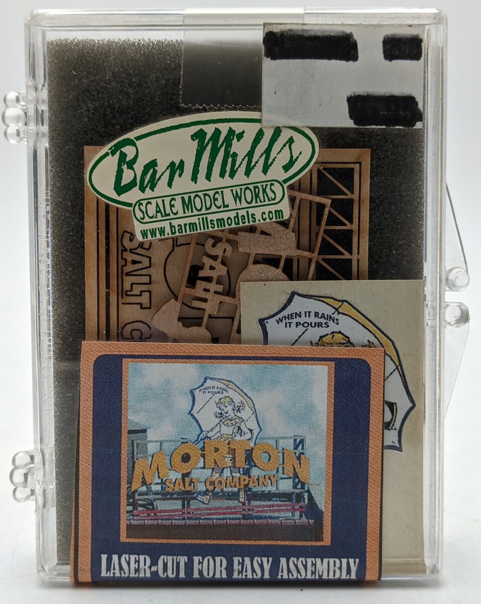 Bar Mills 92101 HO Scale Morton Salt Company Laser Cut Billboard Kit