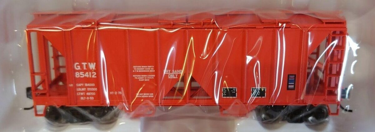 Bowser 42222 HO Grand Trunk Western 70 Ton Covered Hopper #85412