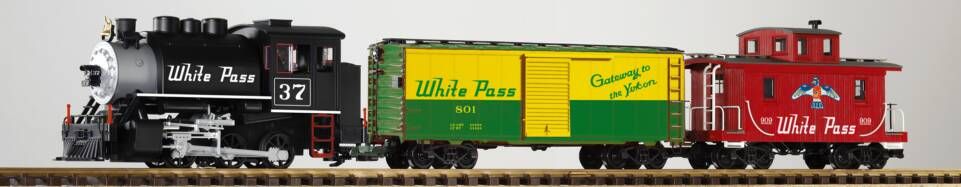 Piko 38106 White Pass & Yukon Route G Gauge Steam Freight Starter Train Set