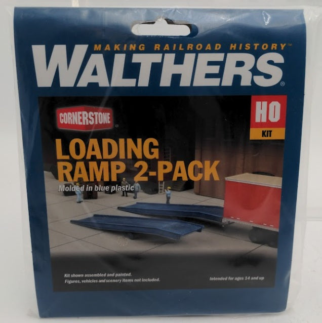 Walthers 933-4130 HO Scale Loading Ramps Plastic Kit (Pack of 2)