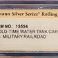 Bachmann 15554 N U.S. Military Railroad Old-Time Water Tank Car #110