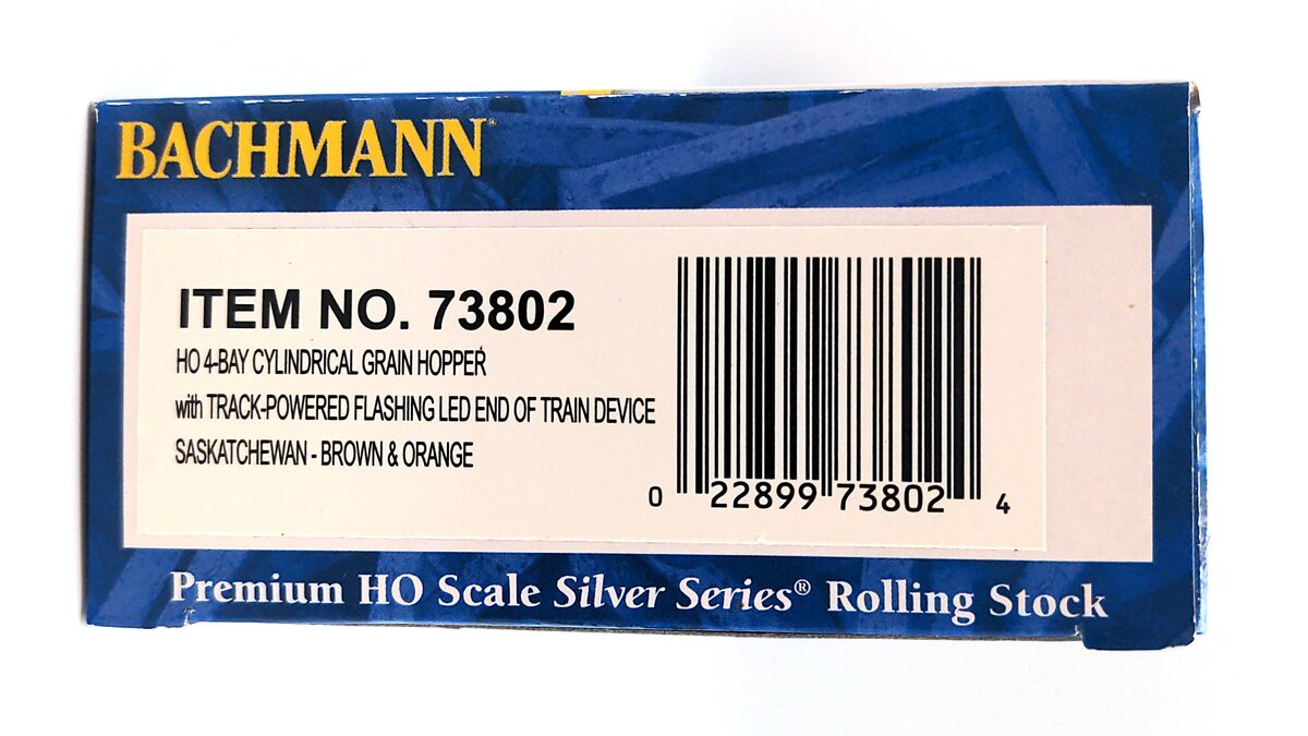 Bachmann 73802 HO Saskatchewan Cylindrical Grain Hopper with FRED #397135