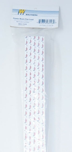 Walthers 933-1123 HO Scale Bennett Lumber Center Beam Flat Load