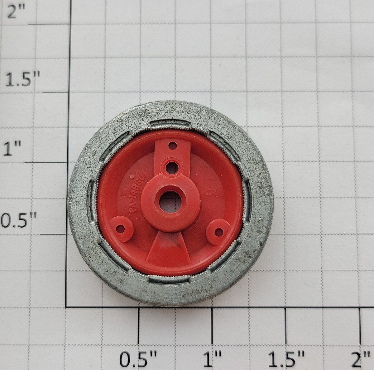 American Flyer XA14A602-A Flanged Red Wheel for Franklin/Washington