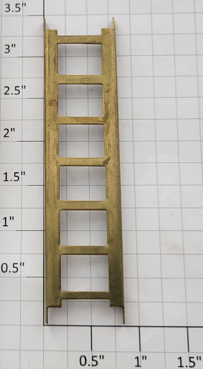 American Flyer 4010-2 Brass 7-Rung Tank Car Ladder