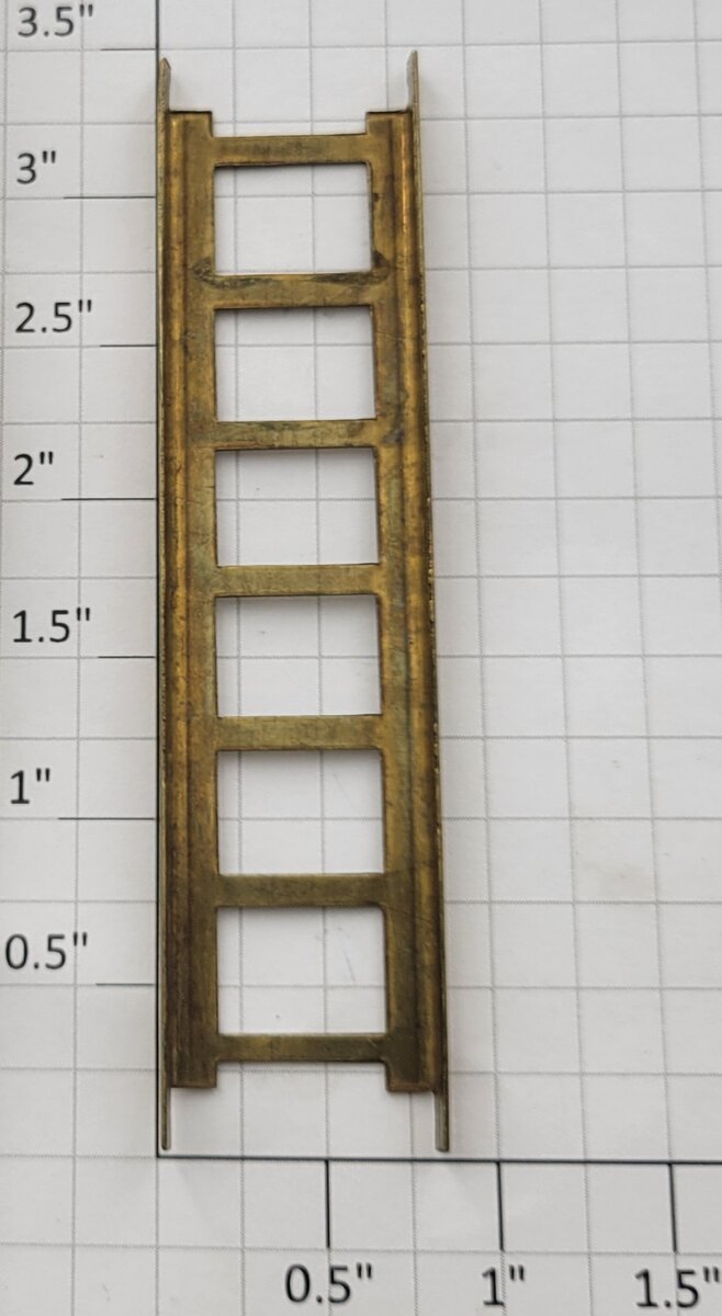 American Flyer 4010-2 Brass 7-Rung Tank Car Ladder