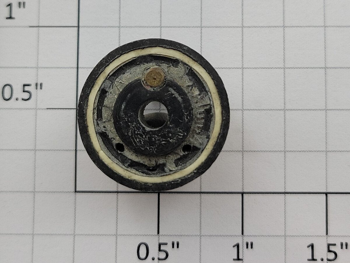 American Flyer XA10104A2 Flangeless Metal Wheel with Brass Square Stud