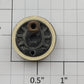 American Flyer XA10104A2 Flangeless Metal Wheel with Brass Square Stud