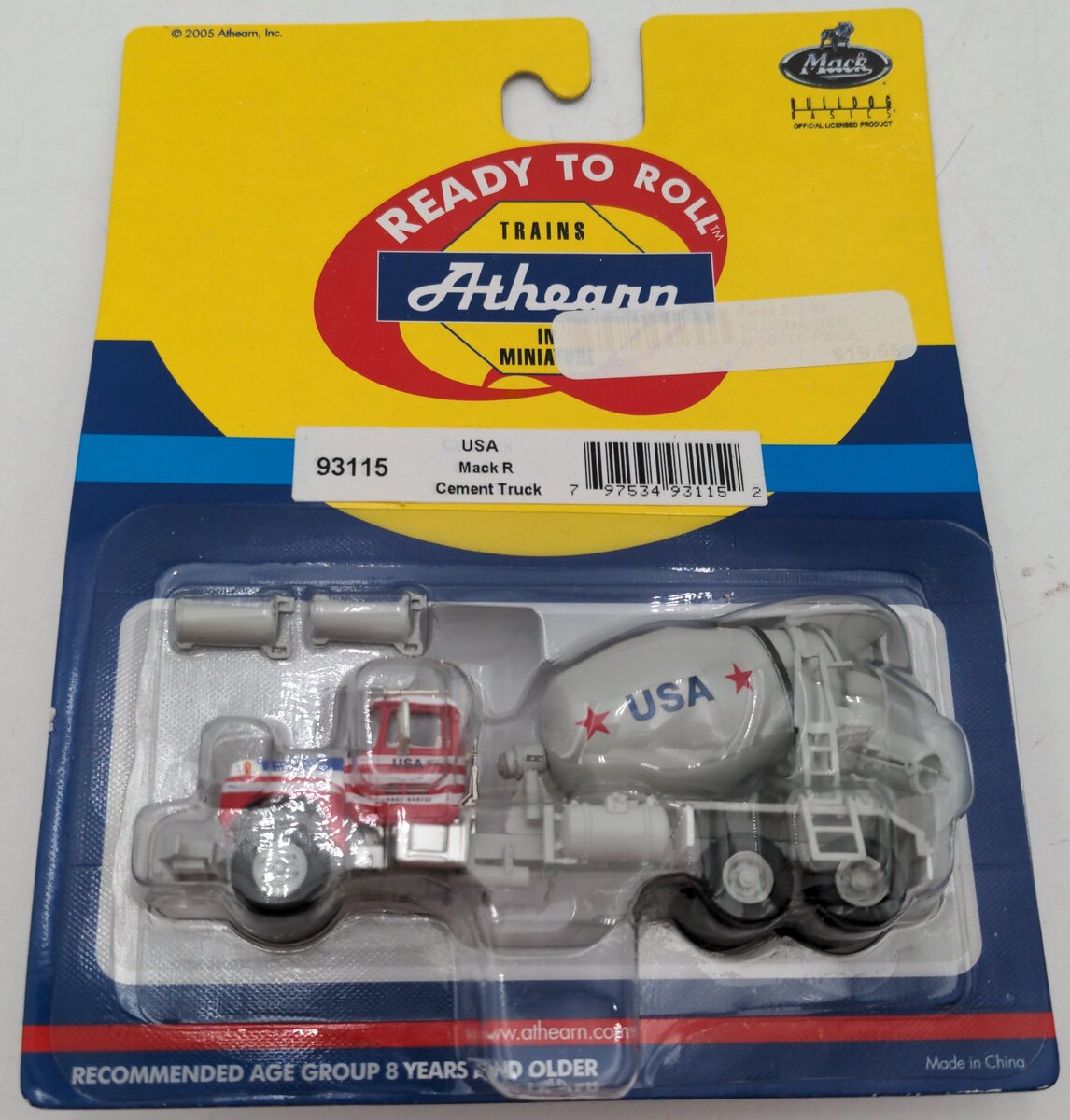 Athearn 93115 1:87 Scale USA Mack R Cement Truck