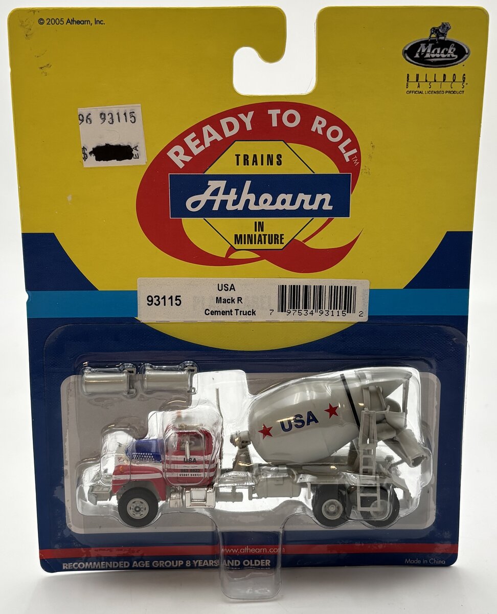 Athearn 93115 1:87 Scale USA Mack R Cement Truck