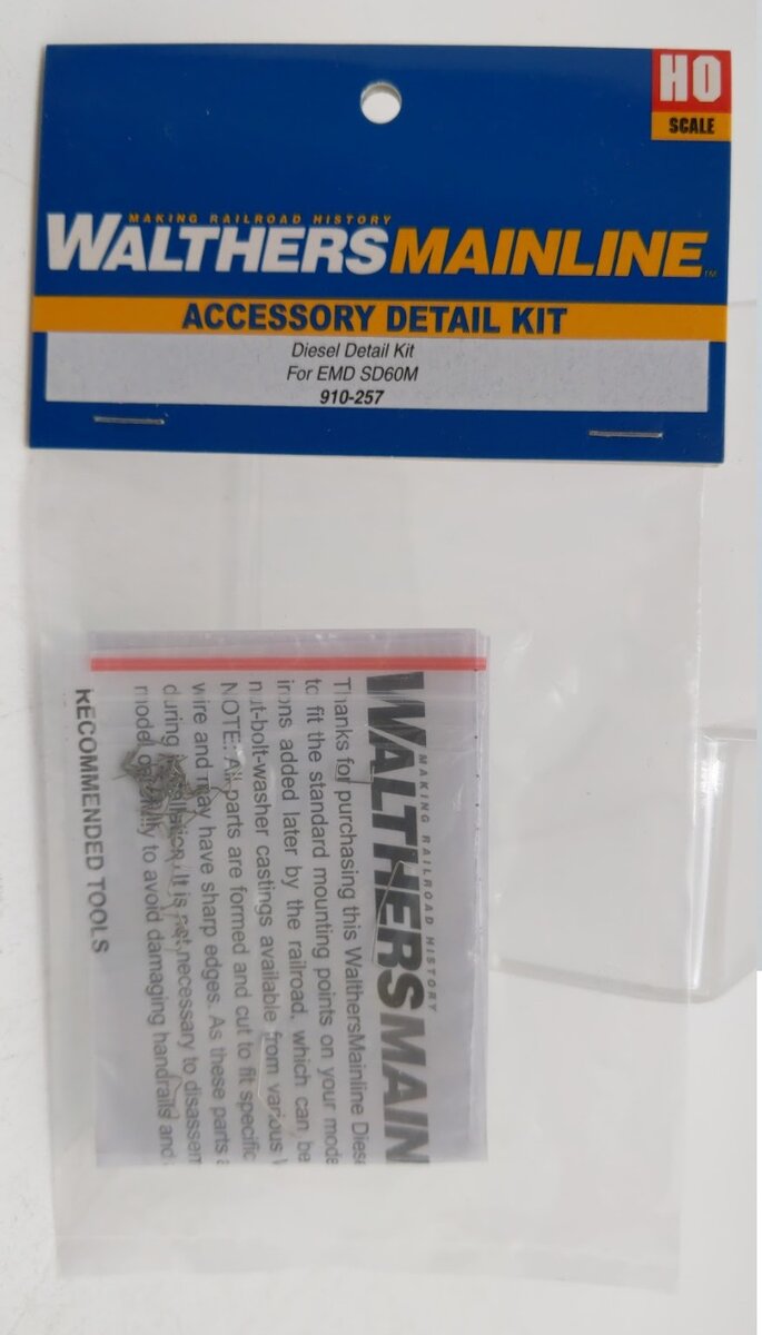 Walthers 910-257 HO EMD SD60M Diesel Locomotive Detail Kit