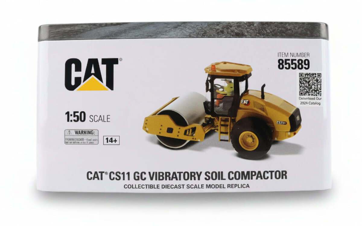 Diecast Masters 85589 1:50 Caterpillar CS11 GC Vibratory Soil Compactor