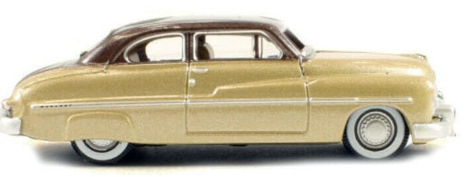 Oxford Diecast 87ME49004 HO 1:87 Lima Tan & Haiti Beige Mercury 1949 Car