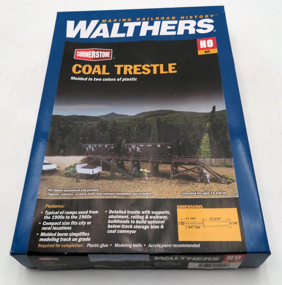Walthers 933-4093 HO Coal Trestle Building Kit