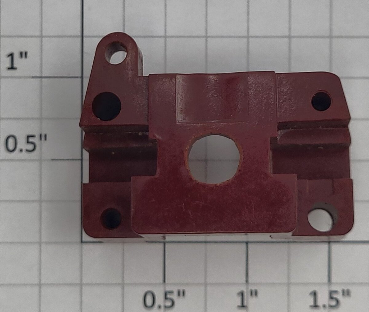 American Flyer PA14423 Maroon Motor Brush Mounting Plate