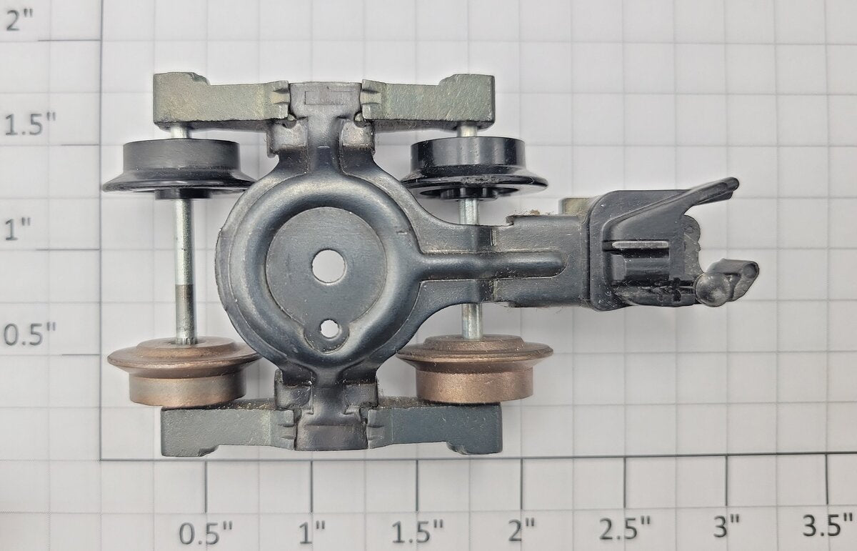 American Flyer XA12A350 Metal Rear Truck Assembly with Coupler