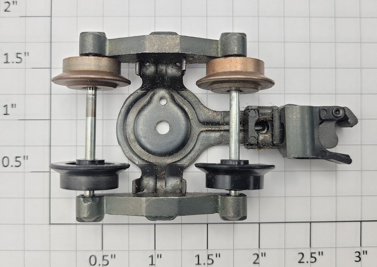 American Flyer XA12A350 Metal Rear Truck Assembly with Coupler