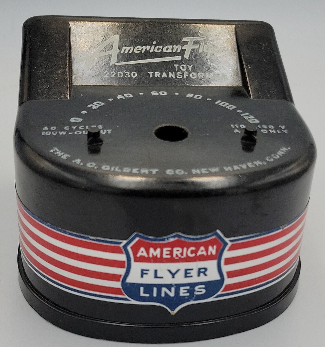 American Flyer XA12N476RP S Scale 100 Watt Transformer Case #22030