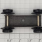American Flyer XA13A084 Atlantic/Pacific Pilot Truck Assembly with Black Wheels