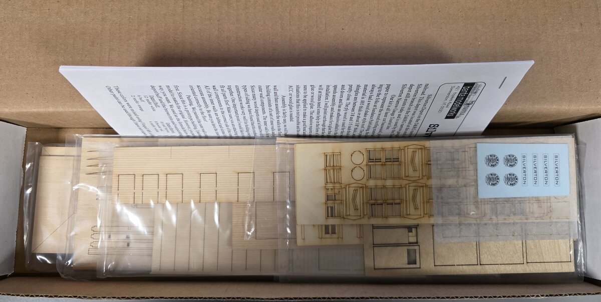 Banta Model Works 2089 HO Scale Silverton Depot Building Laser Cut Wood Kit