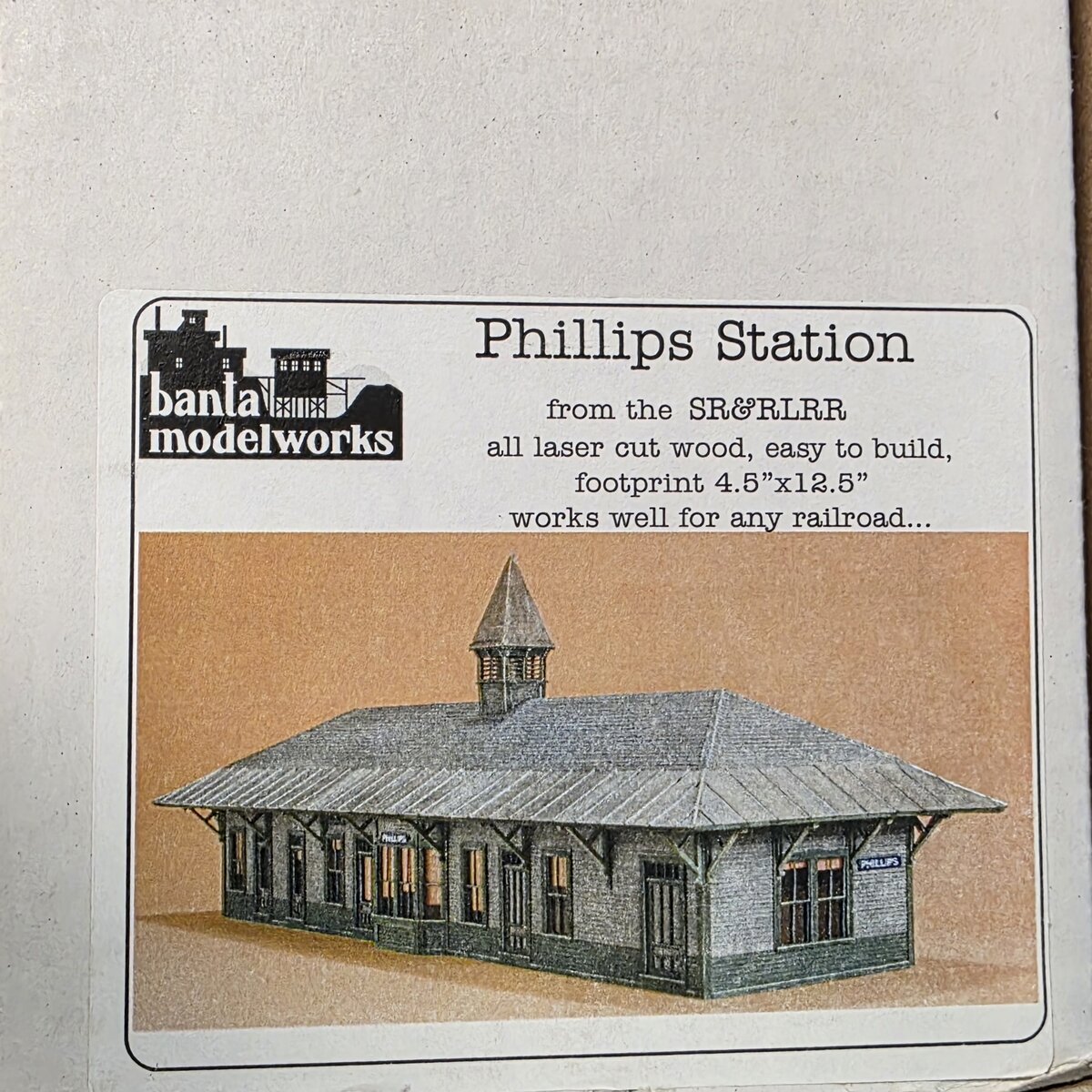 Banta Model Works 2099 HO Phillips Station Building Kit