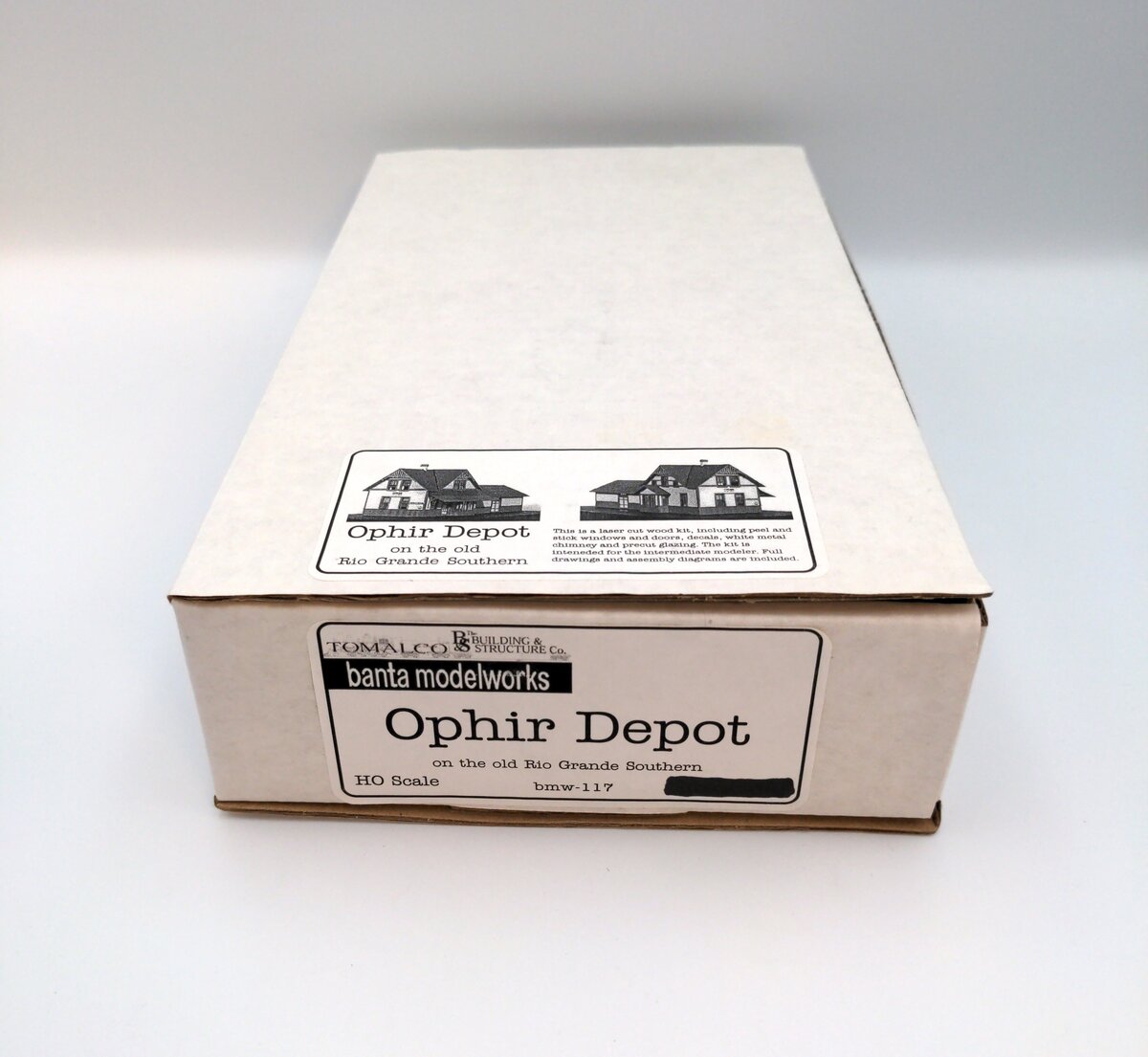 Banta Model Works BMW-117 HO Scale Ophir Depot Laser Cut Wood Kit