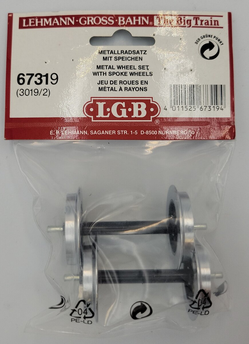 LGB 67319 Metal Spoked Wheel Set