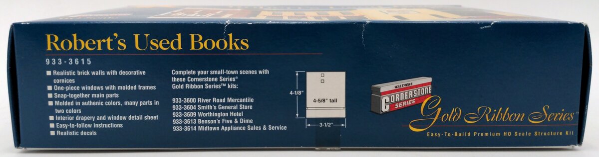 Walthers 933-3615 HO Scale Robert's Used Books Building Kit