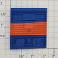 Lionel 6464-404 B&O Blue & Orange 5-Panel Box Car Door