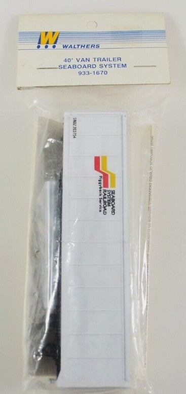 Walthers 933-1670 HO Scale Seaboard System 40' Van Trailer Kit