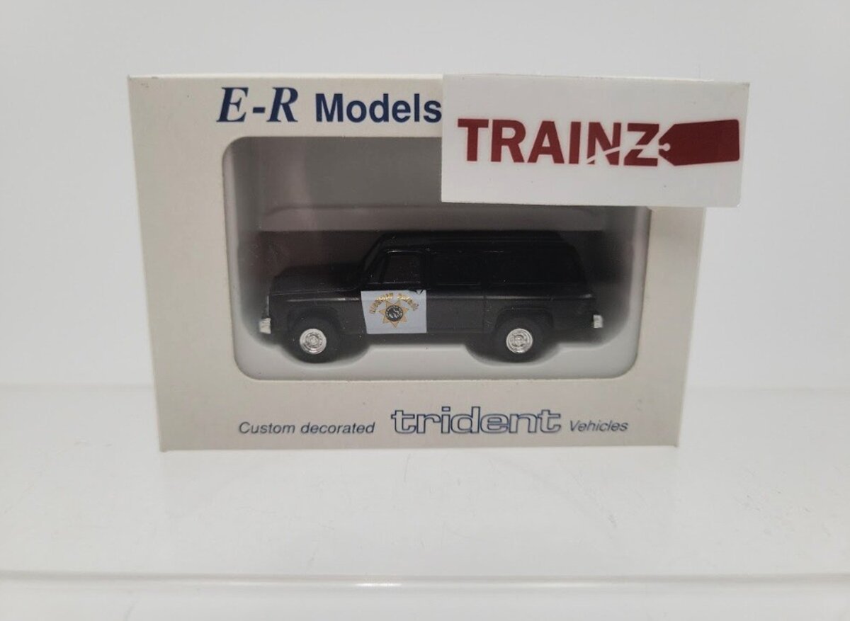 E-R Models 90251 HO Scale Trident Black Highway Patrol Surburban