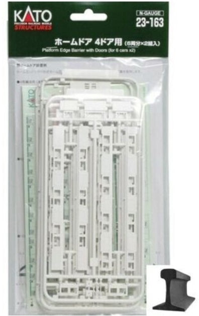 Kato 23-163 N Platform Edge Barrier with Doors For 6 Cars x2 Kit