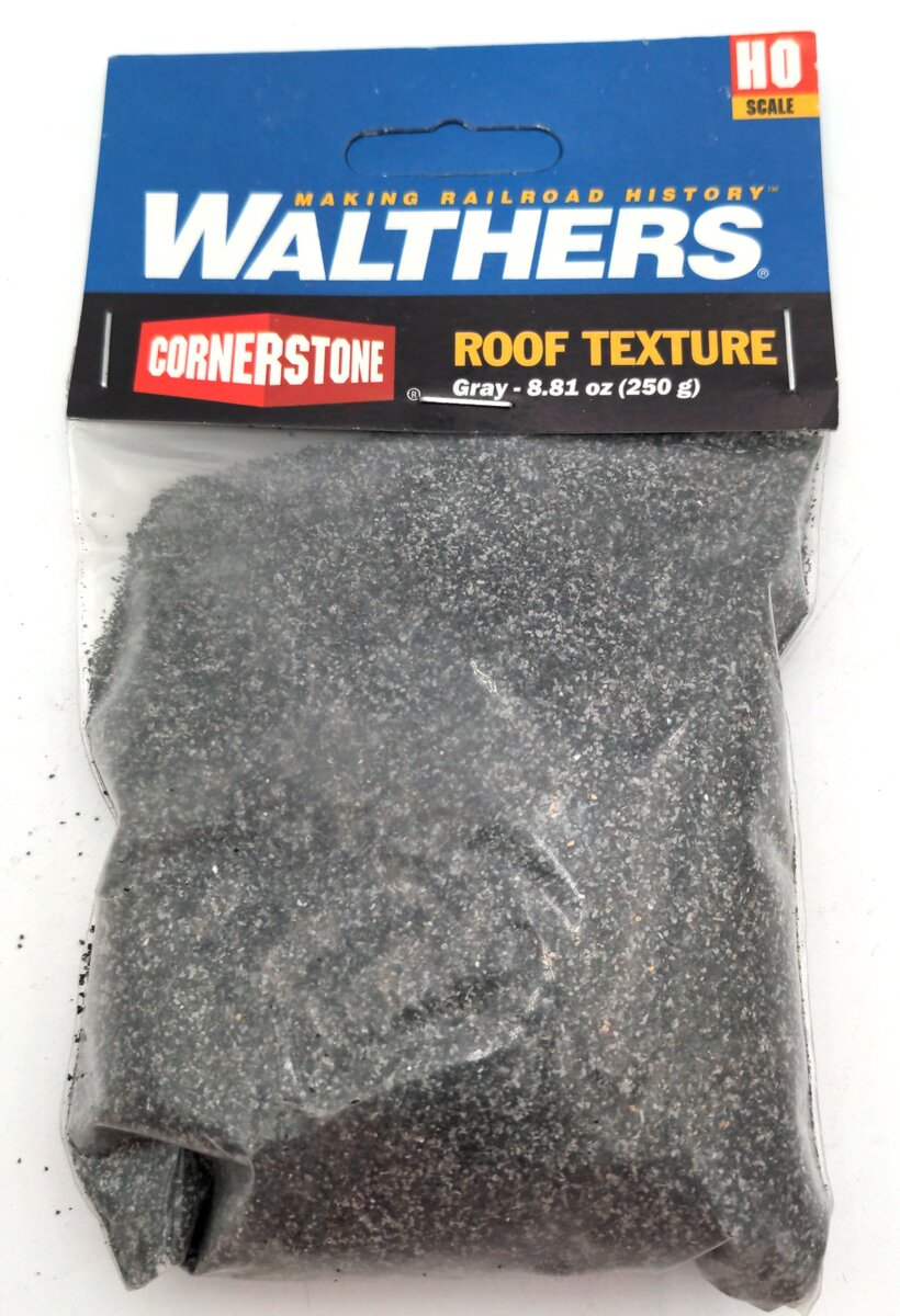 Walthers 933-502 HO Gray Roof Texture 8.81 Oz. Bag